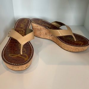 Sam Edelman platform cork sandals